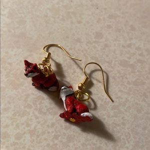 Red fox earrings